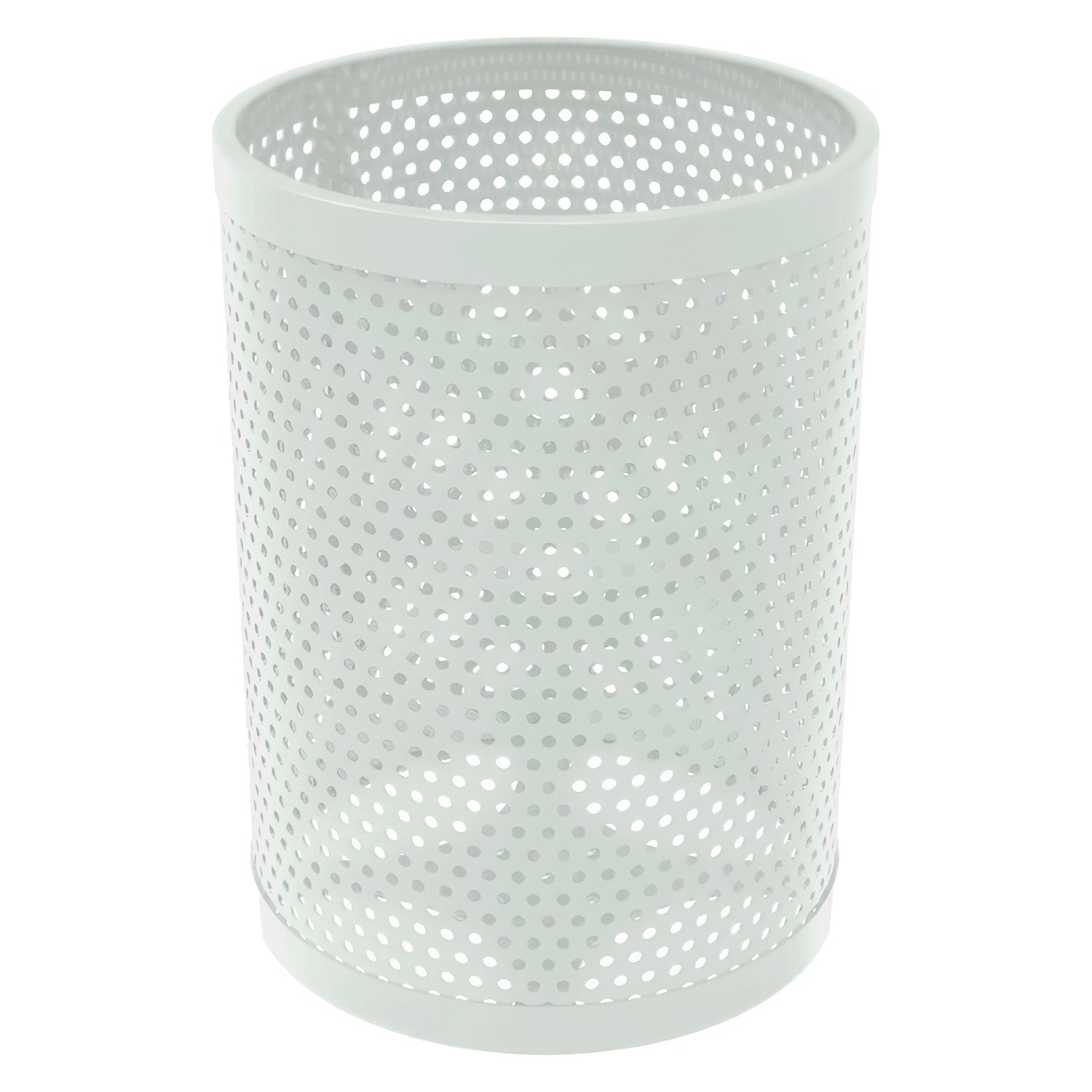 55 Gallon Trash Receptacle - Circular Pattern - Crowd Control Warehouse