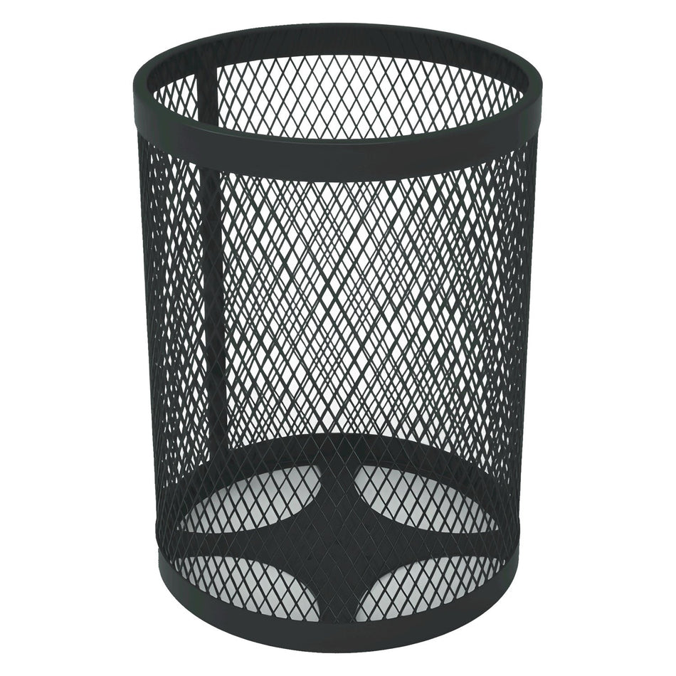 55 Gallon Trash Receptacle - Diamond Pattern - Crowd Control Warehouse