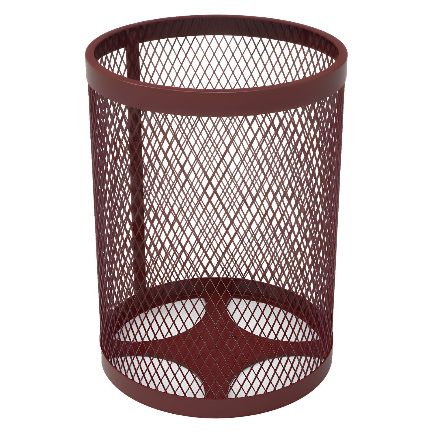 55 Gallon Trash Receptacle - Diamond Pattern - Crowd Control Warehouse