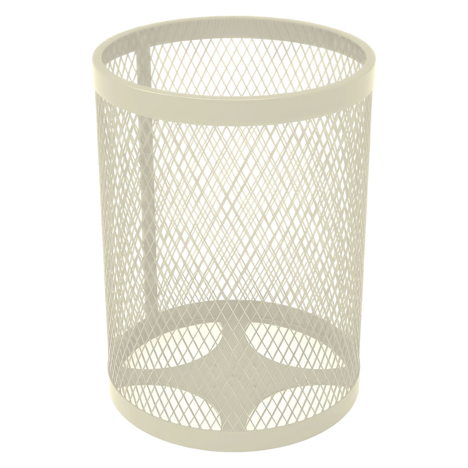 55 Gallon Trash Receptacle - Diamond Pattern - Crowd Control Warehouse