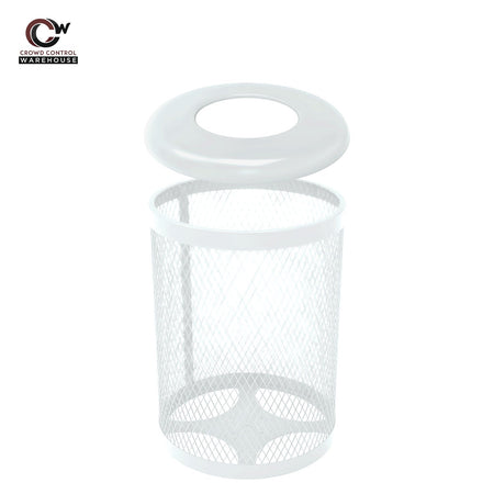 55 Gallon Trash Receptacle - Diamond Pattern - Crowd Control Warehouse