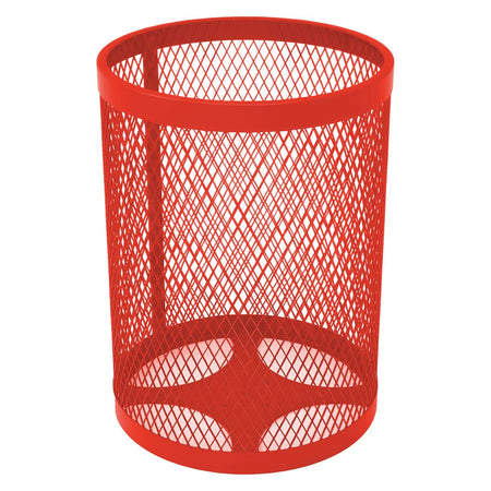 55 Gallon Trash Receptacle - Diamond Pattern - Crowd Control Warehouse
