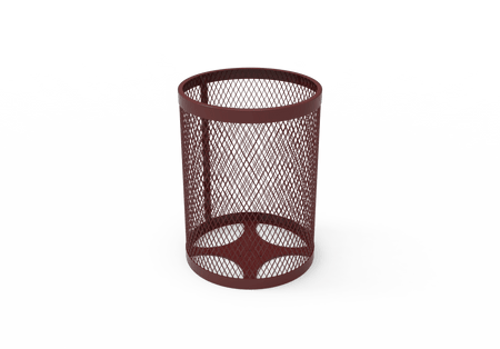 55 Gallon Trash Receptacle - Diamond Pattern - Crowd Control Warehouse