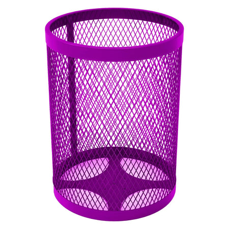 55 Gallon Trash Receptacle - Diamond Pattern - Crowd Control Warehouse