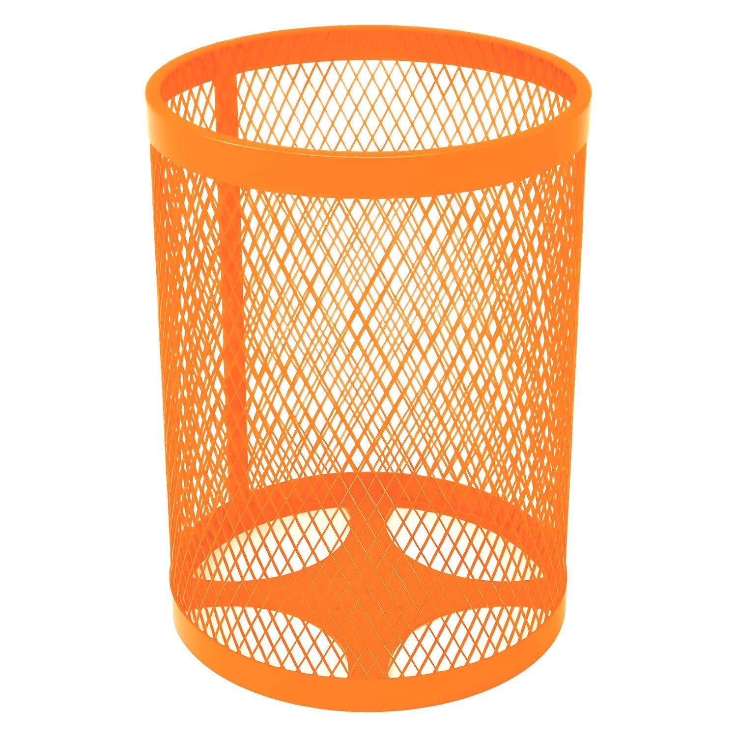 55 Gallon Trash Receptacle - Diamond Pattern - Crowd Control Warehouse