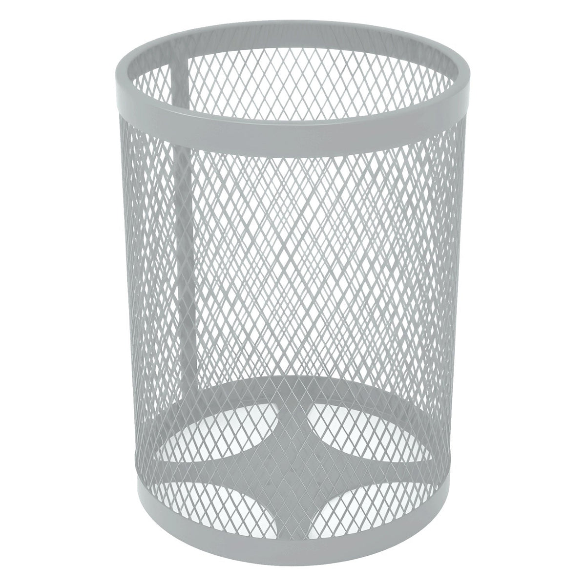 55 Gallon Trash Receptacle - Diamond Pattern - Crowd Control Warehouse