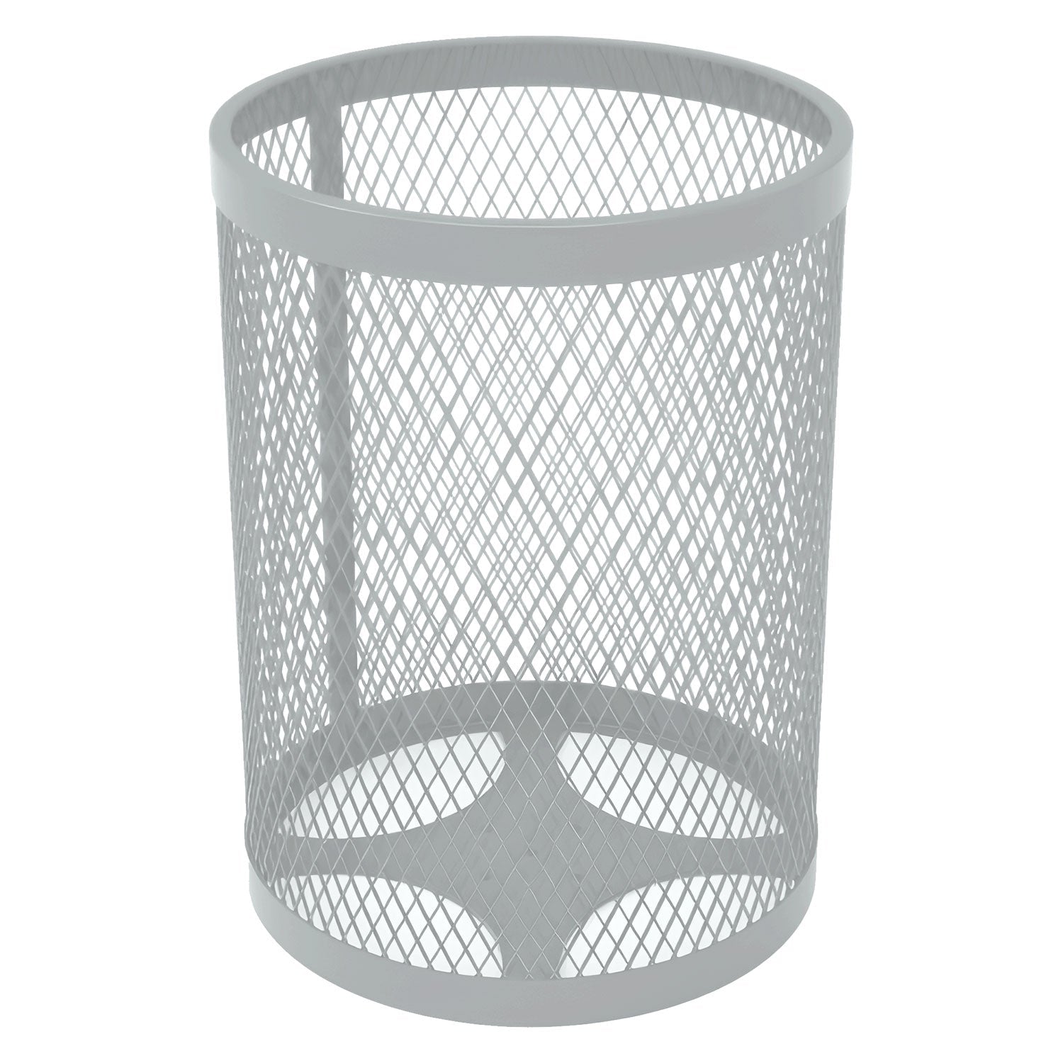55 Gallon Trash Receptacle - Diamond Pattern - Crowd Control Warehouse