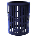 55 Gallon Trash Receptacles - Slatted Steel - Crowd Control Warehouse