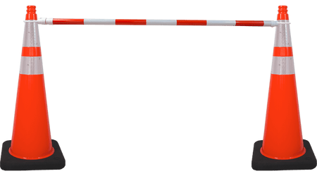 6 ft – 10 ft Retractable Traffic Cone Bar, Box of 20 - Crowd Control Warehouse