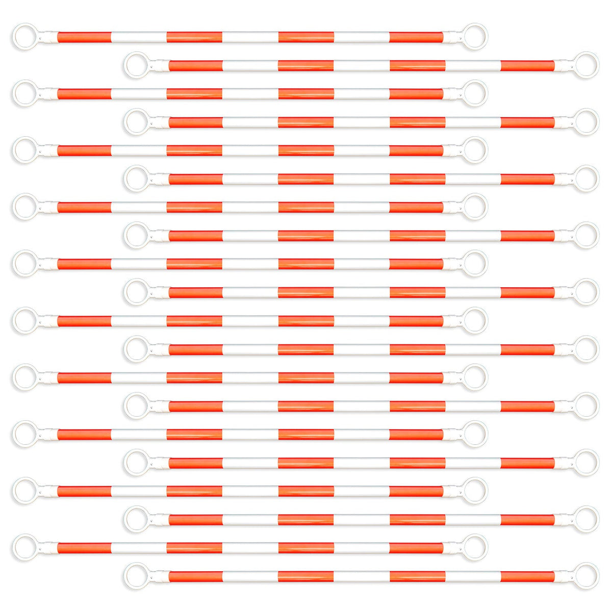 6 ft – 10 ft Retractable Traffic Cone Bar, Box of 20 - Crowd Control Warehouse
