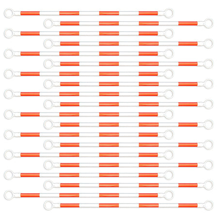 6 ft – 10 ft Retractable Traffic Cone Bar, Box of 20 - Crowd Control Warehouse