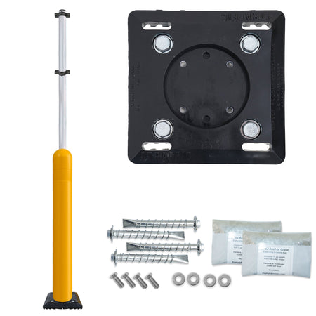 78" Flex Sign Post with Fixed Base - Crowd Control Warehouse