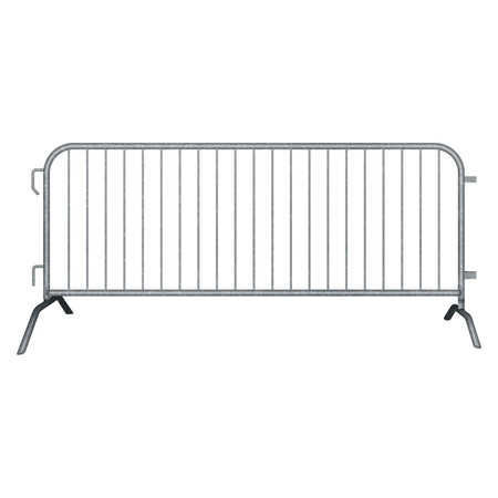 8.5 Ft Hot - Dipped Galvanized Steel Barricade - Crowd Control Warehouse