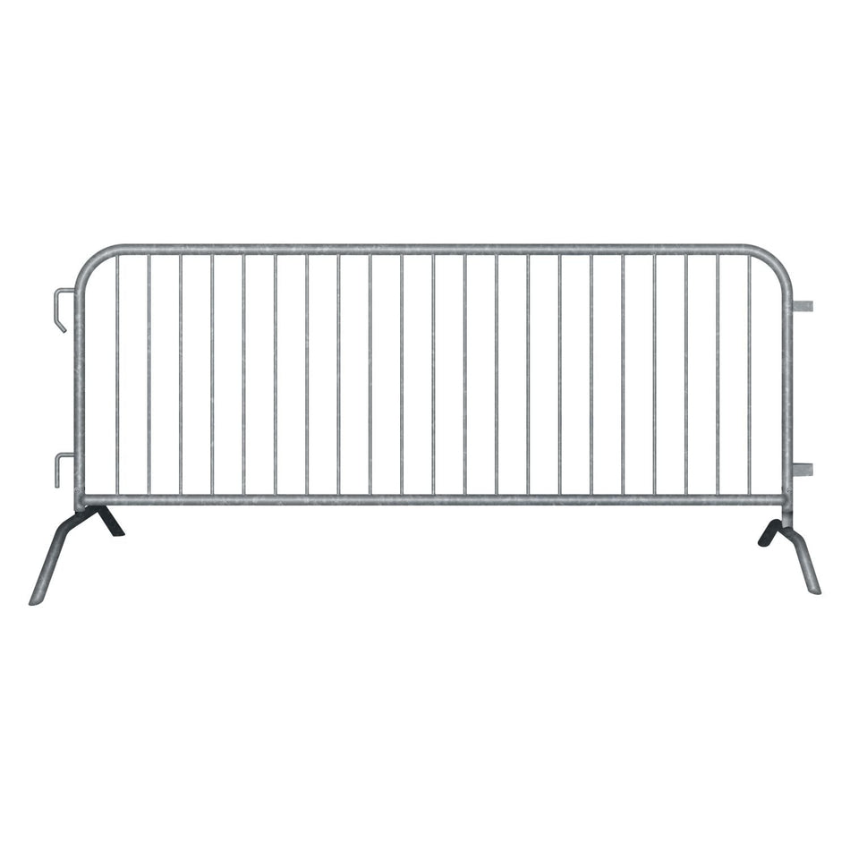 8.5 Ft Hot - Dipped Galvanized Steel Barricade - Crowd Control Warehouse