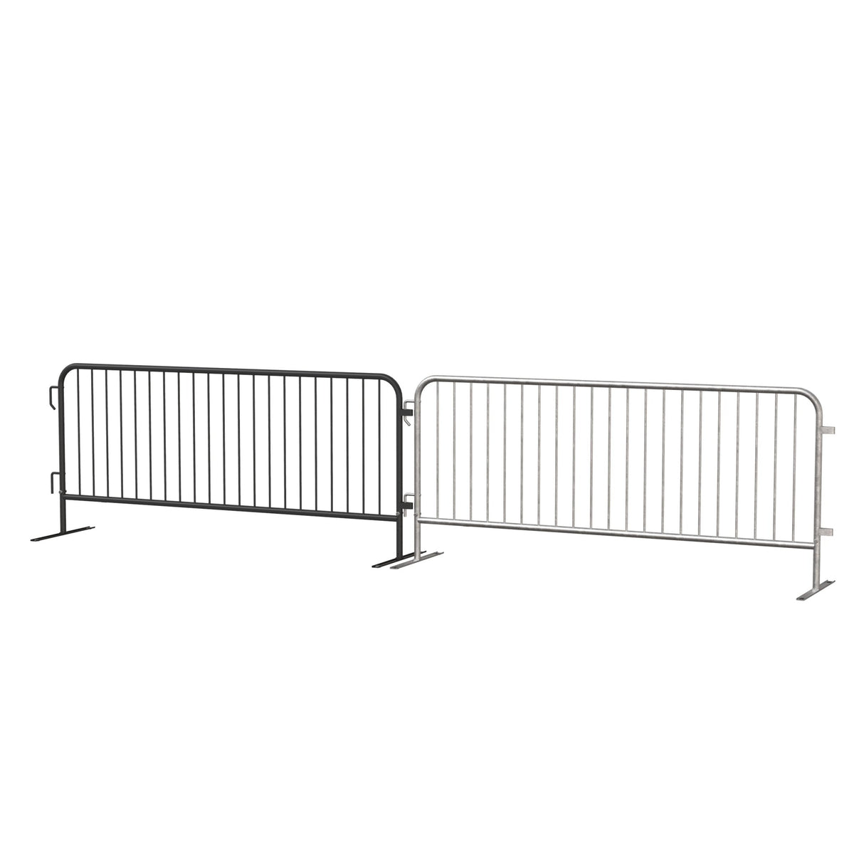 8.5 Ft Hot - Dipped Galvanized Steel Barricade - Crowd Control Warehouse
