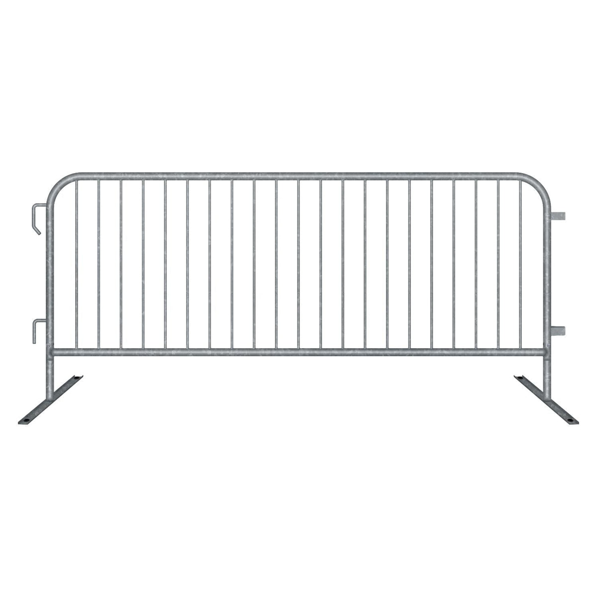 8.5 Ft Hot - Dipped Galvanized Steel Barricade - Crowd Control Warehouse