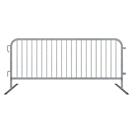 8.5 Ft Hot - Dipped Galvanized Steel Barricade - Crowd Control Warehouse