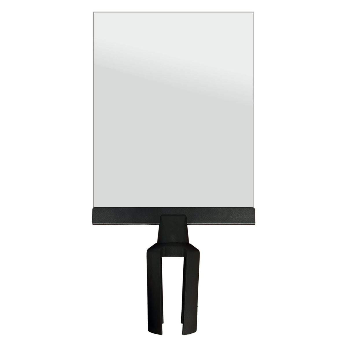 8.5x11 Clear Paper Sign Holder for Retractable Belt Barriers - Crowd Control Warehouse