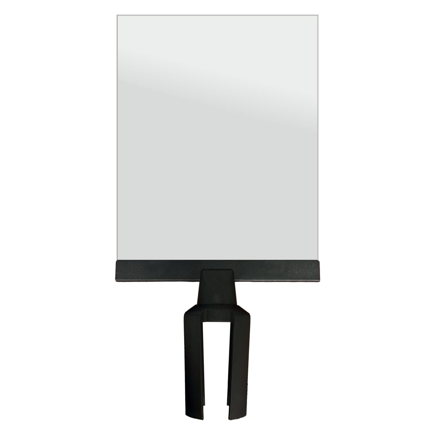 8.5x11 Clear Paper Sign Holder for Retractable Belt Barriers - Crowd Control Warehouse