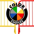 10 Pack - 8.5 Ft Powder-Coated Steel Barricades
