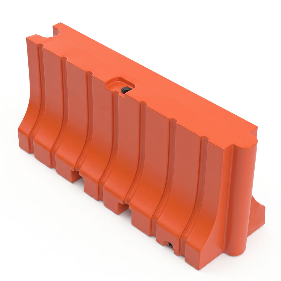 Water/Sand Ballastable Jersey Barrier - 42 in. H x 96 in. L x 24 in. W, 150-225 lbs