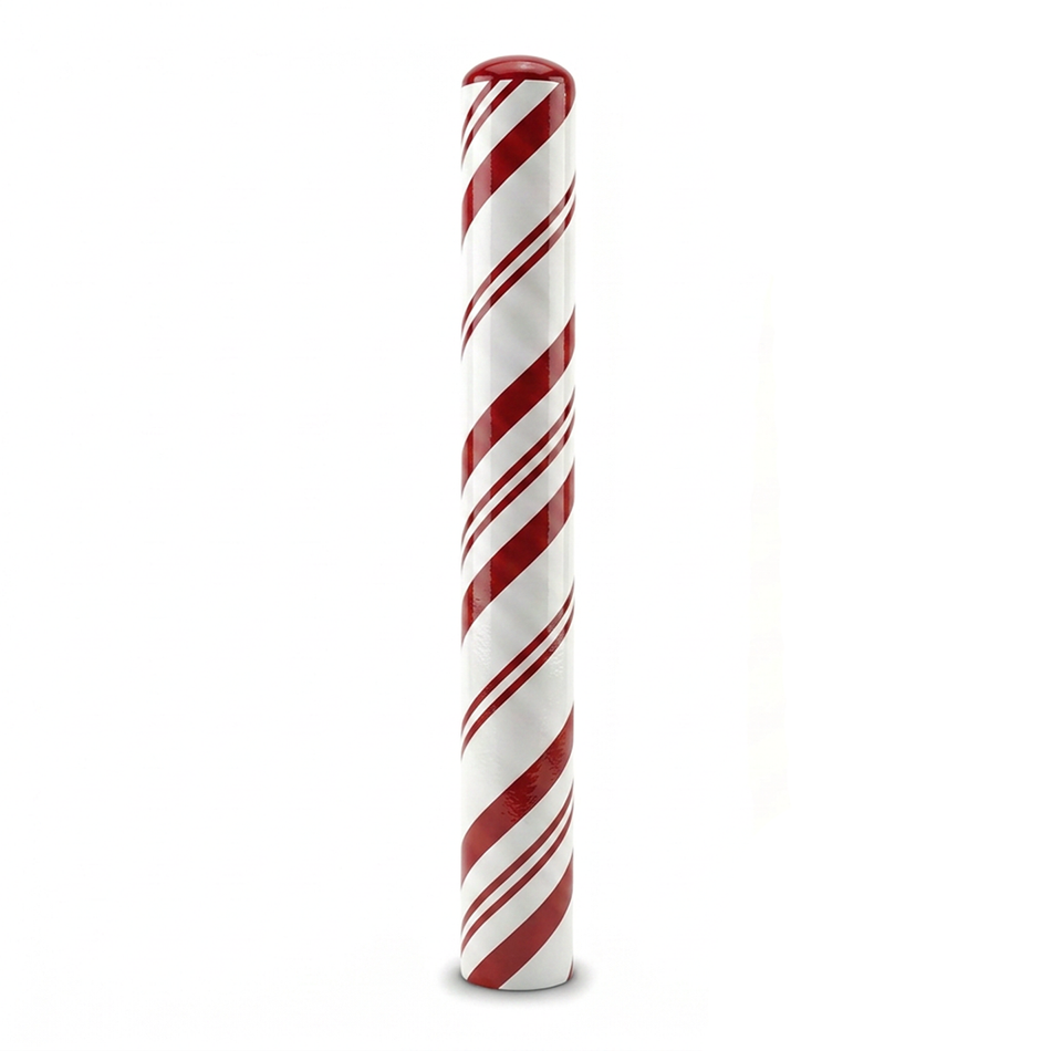 Bollard Cover Sox - Candy Cane