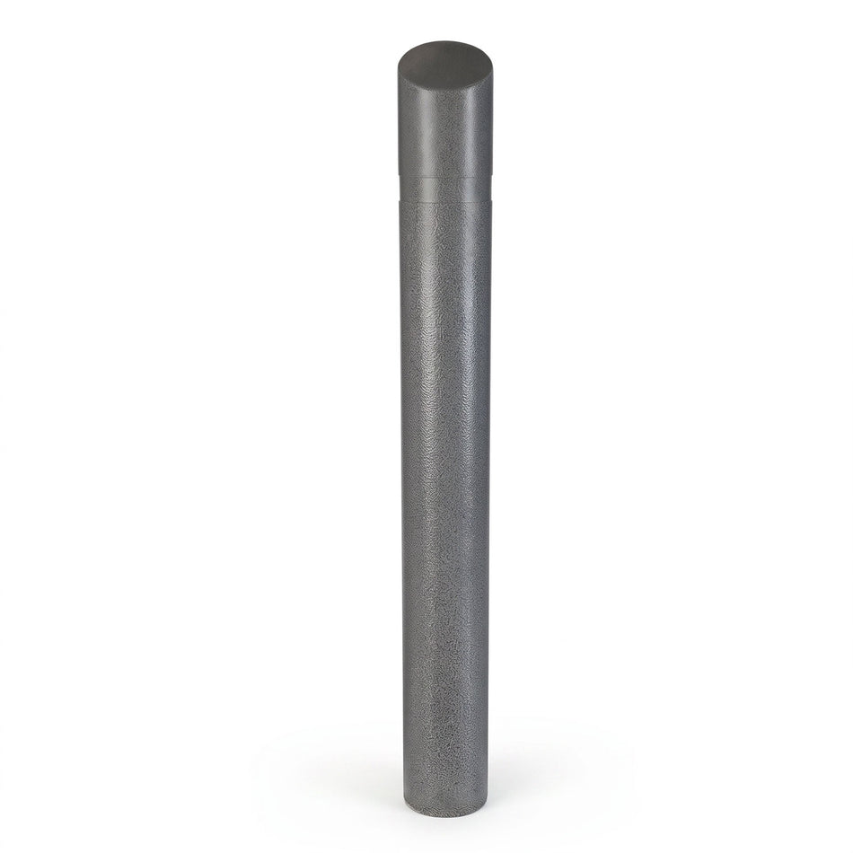 Decorative Slant Top Bollard Cover - Charcoal Gray Granite