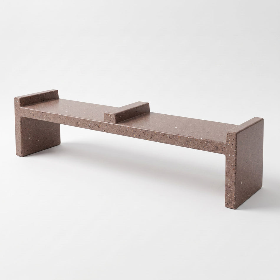 6 Ft Skateboard Prevention Park Bench with 2 Seats