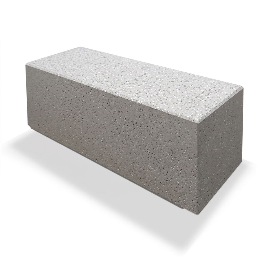 Basic Modern 48 in. Rectangular Concrete Park Bench