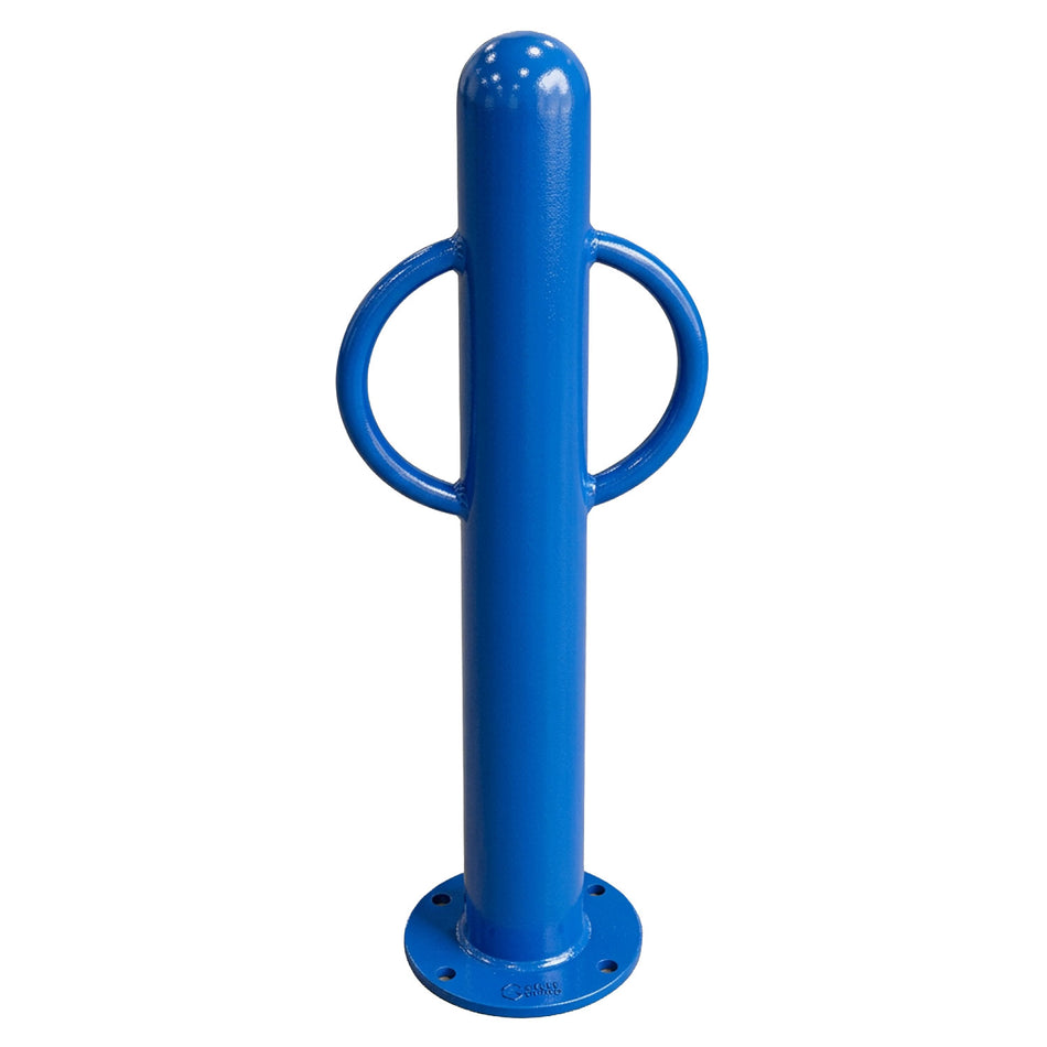 Bike Rack Bollard, Thick Post - 2 Bike