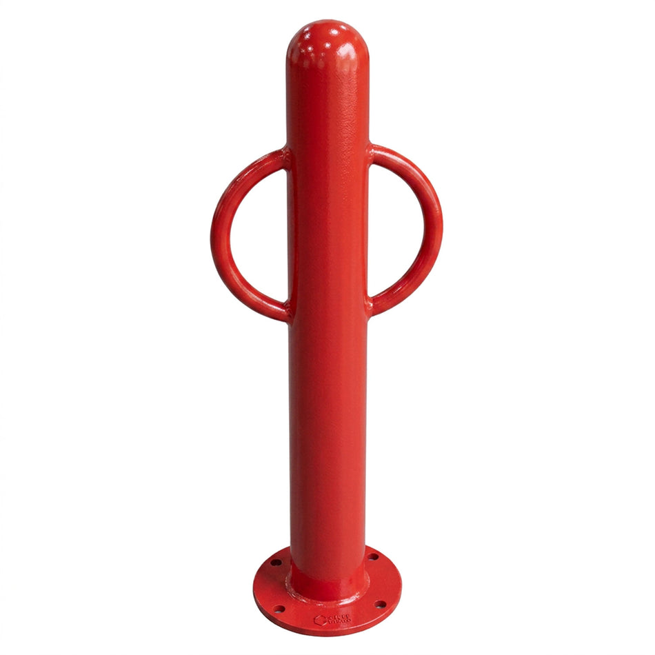 Bike Rack Bollard, Thick Post - 2 Bike