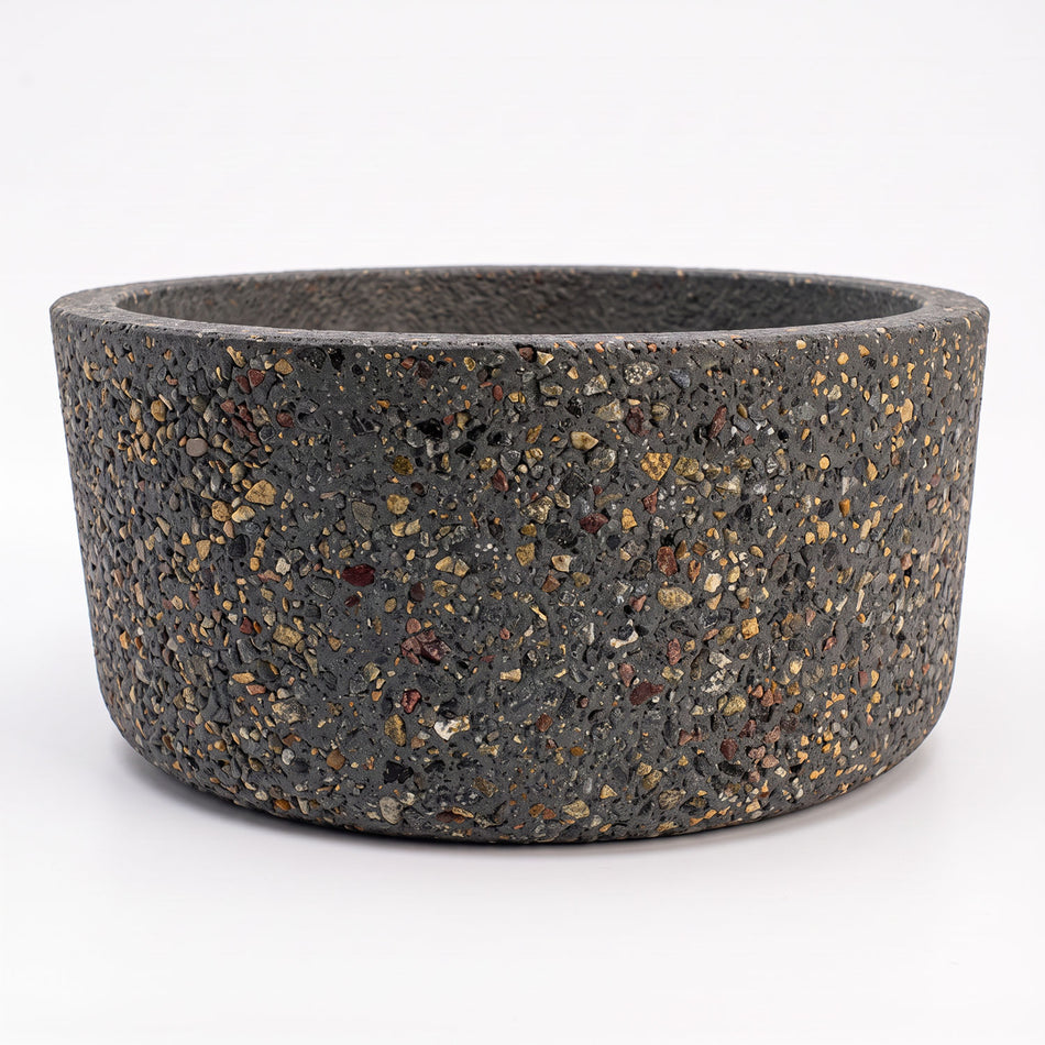 Medium Round Concrete Planter - 36 in. x 24 in.
