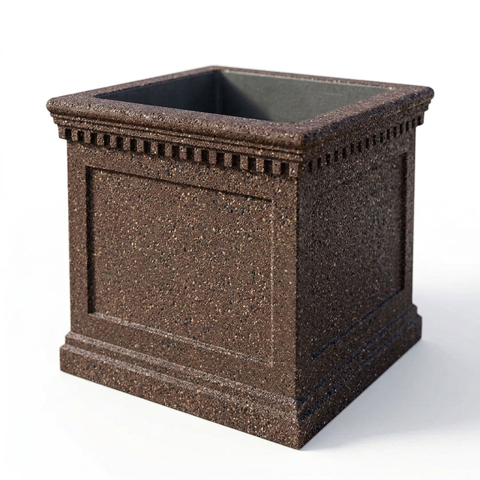 Colonial Series Medium Square Concrete Planter