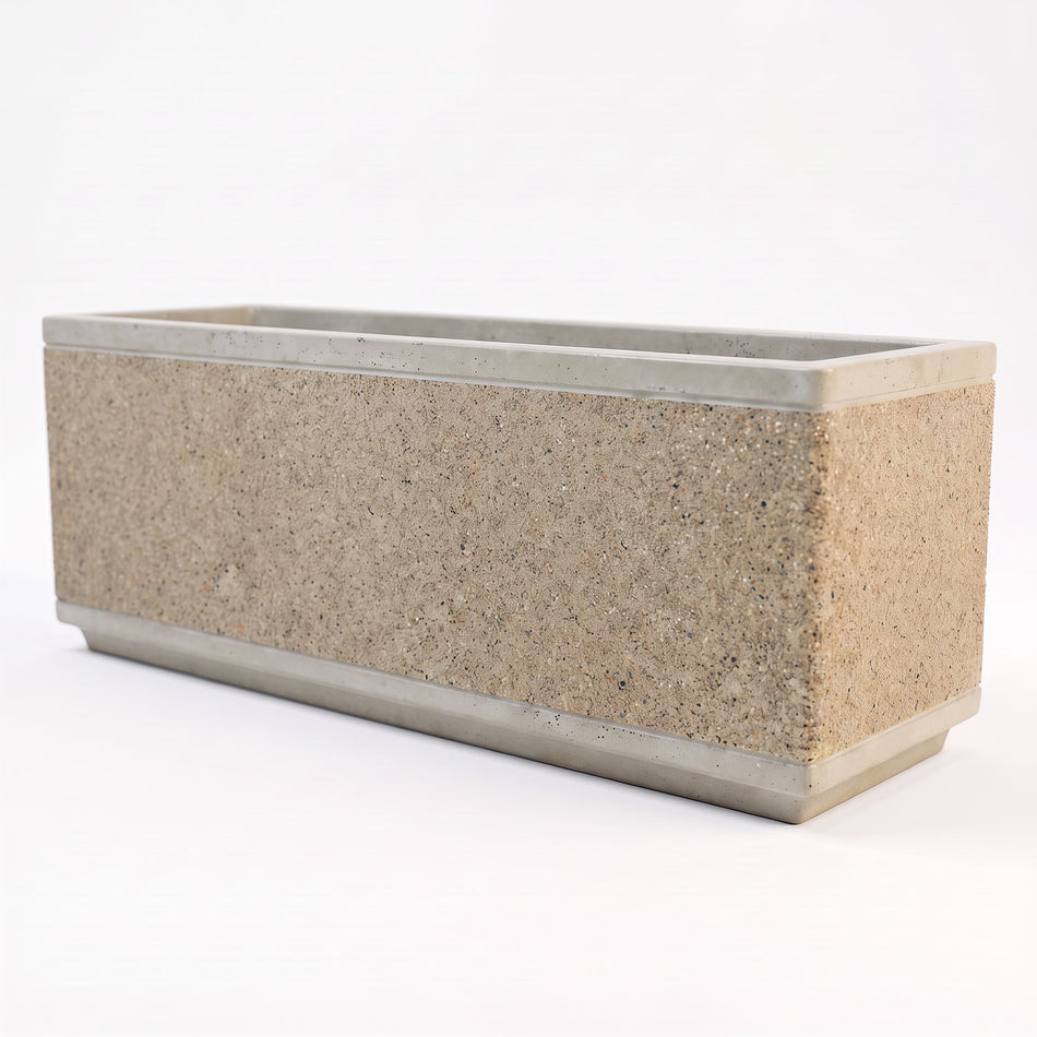 Form Series Large Rectangular Concrete Planter
