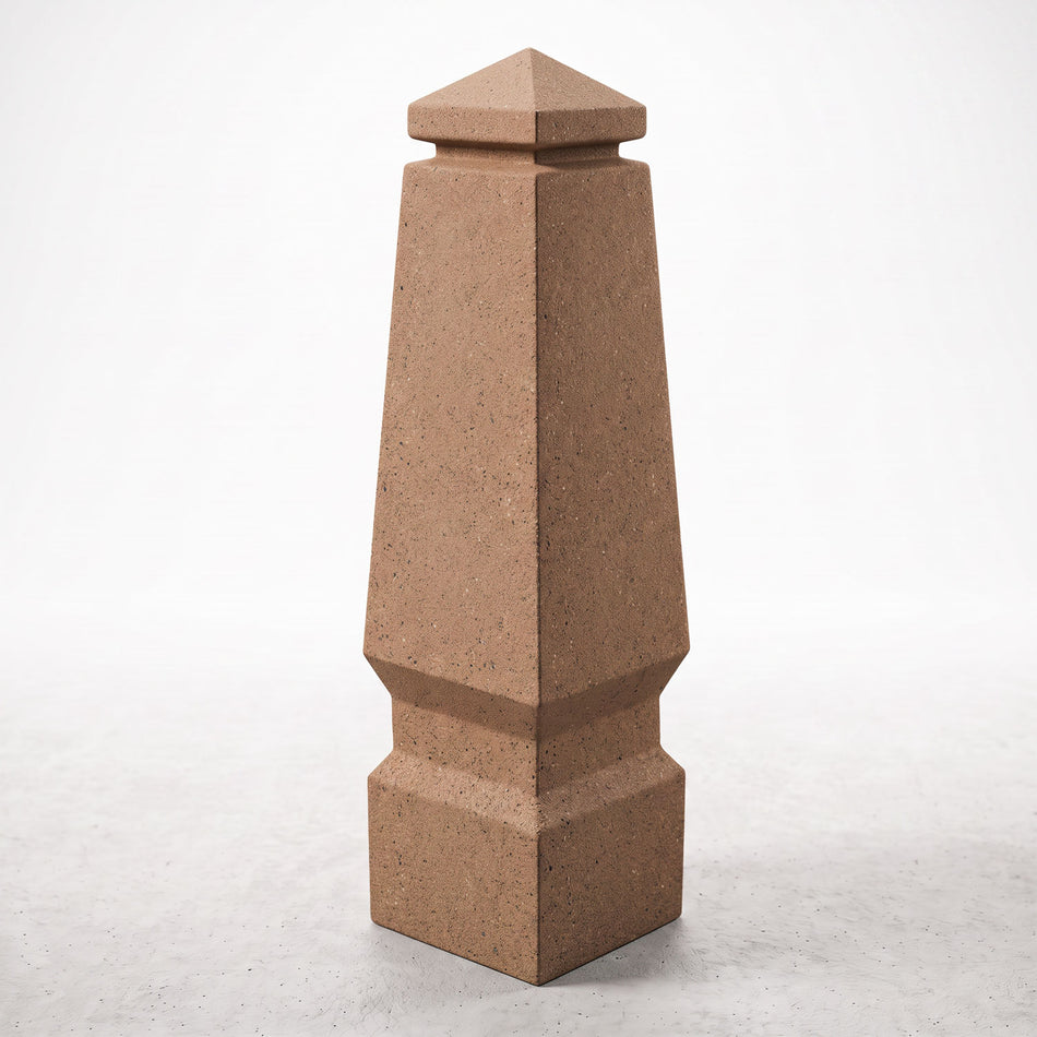 Obelisk Bollard with Reveal Line and Decorative Base
