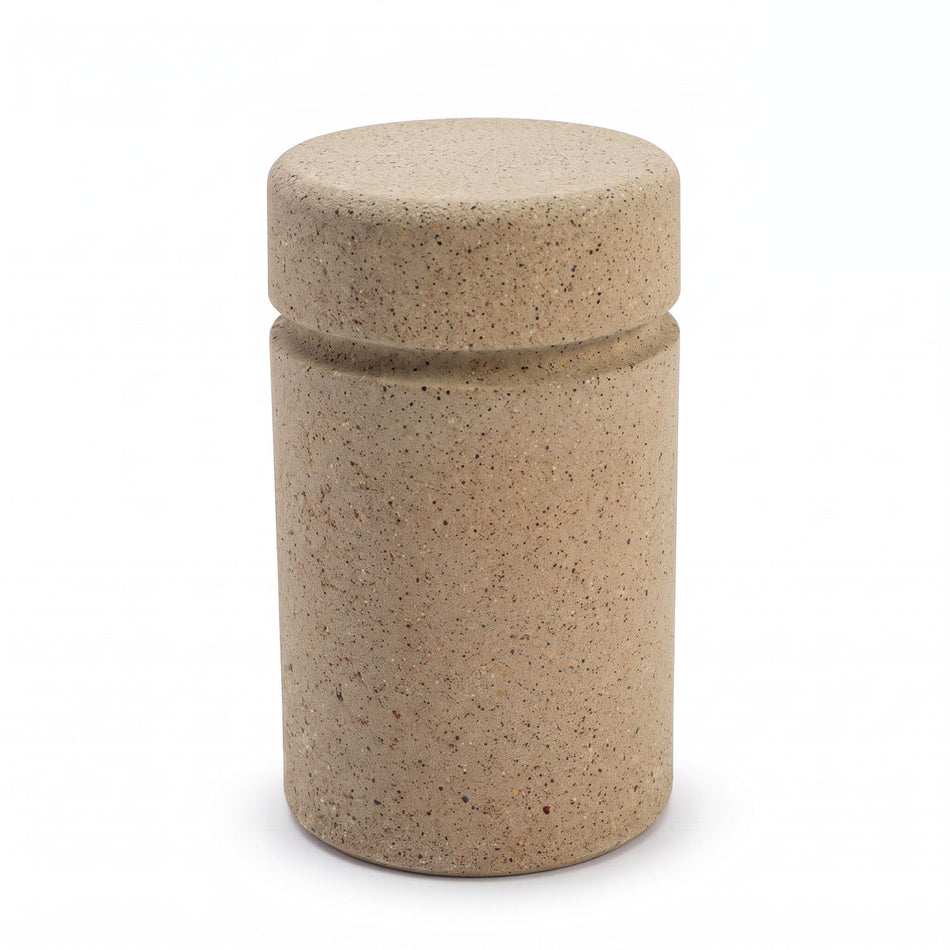 Short Cylindrical Bollard with Reveal Line