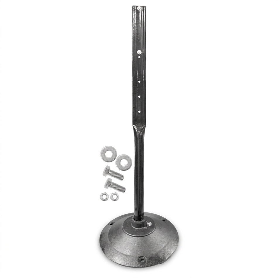 Black Sign Stand & 24lbs Round Black Steel Base