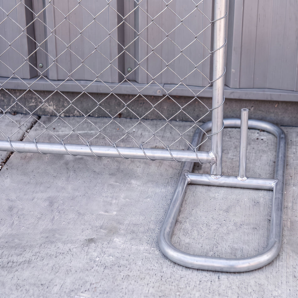 6x12 Chain Link Fence Base Stand - Heavy Duty Steel