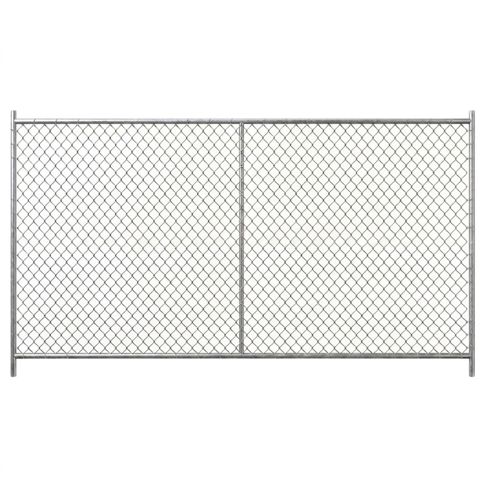 10-Pack 6' x 12' Galvanized Chain Link Fence Panels