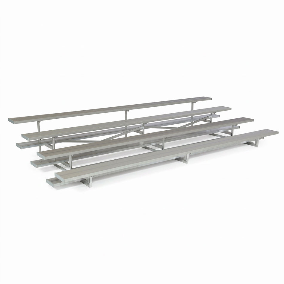 4 Row Aluminum Low Rise Bleachers