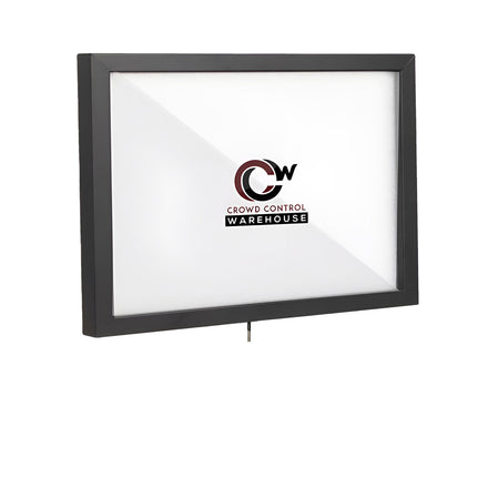Post Top Sign Frame for CCW Series Retractable Belt Barriers
