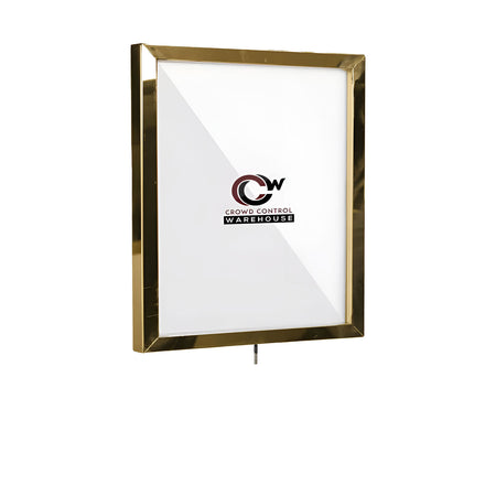 Post Top Sign Frame for CCW Series Retractable Belt Barriers