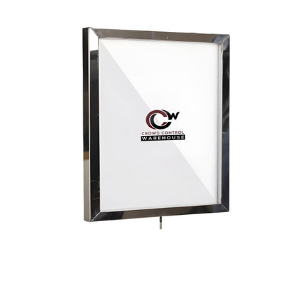 Post Top Sign Frame for CCW Series Retractable Belt Barriers