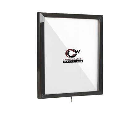 Post Top Sign Frame for CCW Series Retractable Belt Barriers