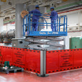 Bilingual Area Temporarily Closed Dual Mobile Stanchion