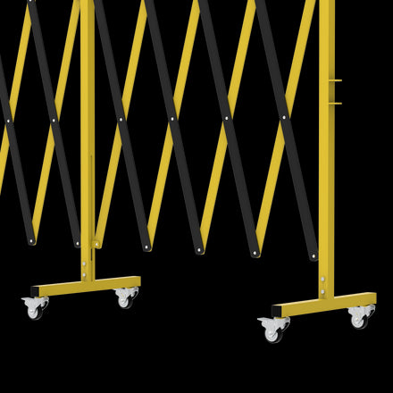 Metal Expandable Barricade, 16 Ft. and 11 Ft - Trafford Industrial