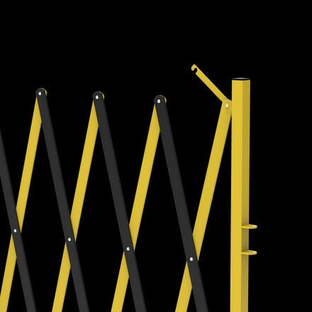 Metal Expandable Barricade, 16 Ft. and 11 Ft - Trafford Industrial