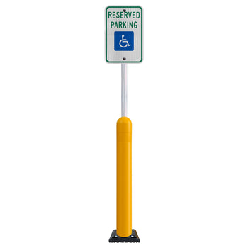 78" Flex Sign Post with Fixed Base