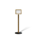FSX200 Floor Standing Sign Frame, Low profile Base, 8.5 inches by 11 inches Sign Frame - Montour Line FSLine