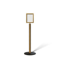 FSX200 Floor Standing Sign Frame, Low profile Base, 8.5 inches by 11 inches Sign Frame - Montour Line FSLine